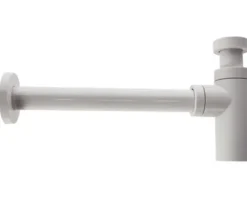 veporit. Tassensiphon für Waschtisch 1 1/4 Zoll x 32 mm Kunststoff weiß glänzend