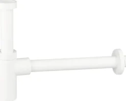 veporit. Tassensiphon für Waschtisch 1 1/4 Zoll x 32 mm Kunststoff weiß glänzend