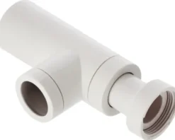 veporit. Tassensiphon für Waschtisch 1 1/4 Zoll x 32 mm Kunststoff weiß glänzend