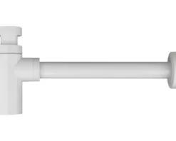 veporit. Tassensiphon für Waschtisch 1 1/4 Zoll x 32 mm Kunststoff weiß glänzend