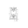 veporit. Vorwandelement ICUBOX WC 1175 SLIM inkl. Wandbefestigung