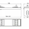 Verankerung doppelt 241 AS-P014-0800