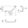 Verchromter Sicherheitsgriff mit Winkel 135°