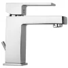 Verchromtes Bad-Armaturen-Set, eckige Form, modernes Design | Infinity