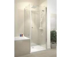 verkürzte Seitenwand Schulte MasterClass Breite 75 cm Klarglas Profilfarbe chrom