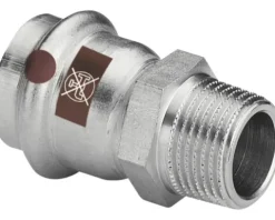 viega Temponox Pressfitting Übergangsstück Edelstahl Presskontur V 1711 18 mm x 1/2 Zoll AG 811518