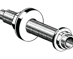 viega Wanddurchführung Rotguss 2132.9 3/4" IG x 1/2" AG 120 mm 470913