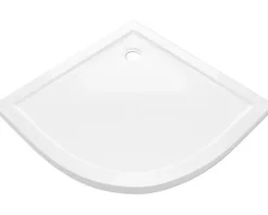 Viertelkreis-Duschwanne Aurlane Pure 90 x 90 x 4 cm weiß mit Antirutschbeschichtung FAC374