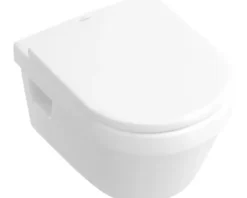 Villeroy & Boch Wand-WC Architectura Tiefspüler offener Spülrand weiß glänzend mit Beschichtung ohne WC-Sitz 5684R0R1