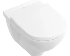 Villeroy & Boch Wand-WC O.novo Tiefspüler mit Spülrand weiß glänzend mit Beschichtung ohne WC-Sitz 566010R1
