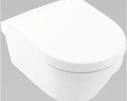 Villeroy & Boch Wand-WC Set Architectura Tiefspüler offener Spülrand weiß glänzend mit WC-Sitz 4694HR01