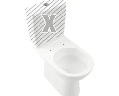 Villeroy & Boch WC für WC-Kombination O.novo Tiefspüler mit Spülrand weiß glänzend ohne WC-Sitz und Spülkasten 56610101