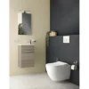 VitrA Wand-WC Set Mia Tiefspüler ohne Spülrand weiß glänzend mit antibakterieller VitrA Hygiene Glasur und WC-Sitz 7510B003-6288