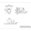 VitrA Wand-WC Set Nest Tiefspüler QuantumFlush ohne Spülrand weiß glänzend mit Beschichtung VitrA Hygiene + VitrA Clean mit WC-Sitz 7870B403-6361