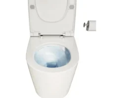 VitrA Wand-WC Set Nest Tiefspüler QuantumFlush ohne Spülrand weiß glänzend mit Beschichtung VitrA Hygiene + VitrA Clean mit WC-Sitz 7870B403-6361