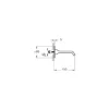 Vitra Wanneneinlauf 1/2" AG 150 mm chrom A42831