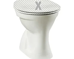 VitrA Stand-WC Norm Flachspüler mit Spülrand weiß ohne WC-Sitz 1734610