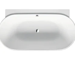 Vorwandbadewanne DURAVIT Luv 85 x 180 cm mit nahtloser Verkleidung und Fußgestell weiß matt 700433000000000