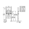 Vorwandelement GROHE Rapid SL für Waschtisch H:98,5 und 113 cm 39 052
