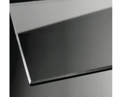 Walk In mit BREUER Elana 2.0 80 x 200 cm Profil abgerundet schwarz Glasdekor Grau Reversibel