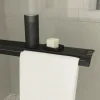 Walk In Aurlane Dark Edge Shelf 120 x 200 cm Profil schwarz Klarglas Reversibel