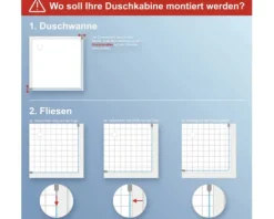 Walk In Duschwand M6 Schulte MasterClass Breite 90 cm Klarglas Profilfarbe chrom