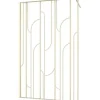 Walk In mit Aurlane Art Deco Gatsvy Round 120 x 195 cm Profil gold Klarglas Reversibel