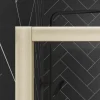 Walk In mit Klappwand Aurlane Golden Edge 120 + 40 x 200 cm Profil gold Klarglas Reversibel
