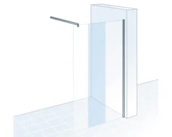 Walk In M6 SCHULTE MasterClass ExpressPlus 90 cm Profil chrom Klarglas schmutzabweisende Glasbeschichtung