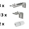 Wandhalterungen Set höher AS-SET04