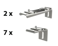 Wandhalterungen Set niedrig AS-SET02