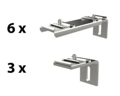 Wandhalterungen Set niedrig AS-SET03