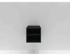 Wandregal Sanox Frozen BxHxT 40 x 40 x 45 cm Frontfarbe schwarz matt