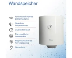 Wandspeicher Regent Reg 50 VR PL 50 Liter