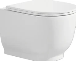 Wand-WC Set Artemis Tiefspüler ohne Spülrand weiß glänzend mit WC-Sitz 1273663
