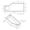 Wannenträger ohne Ablage. zu OF Clip Mod.B 80 x 160 cm