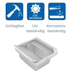 Waschbecken Ausgussbecken Kunststoff Keller Waschbecken Werkstatt Handwaschbecken Garage Ausgusswaschbecken Spülbecken Waschküche Waschtrog Garten Ausgussbecken Set