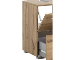 Waschbeckenunterschrank Möbelpartner Carlos BxHxT 60.2x59.1x35 cm eiche landhaus