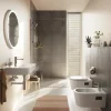 Waschtischarmatur hansgrohe Rebris S 72588000 chrom mit CoolStart EcoSmart und Zugstangen-Ablaufgarnitur