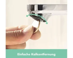 Waschtischarmatur hansgrohe Rebris S 72588000 chrom mit CoolStart EcoSmart und Zugstangen-Ablaufgarnitur