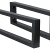 Waschtischhalterung 44x15x2,5 cm schwarz 2 Stück