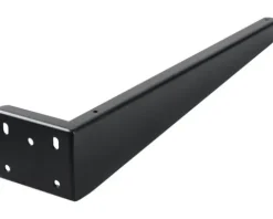 Waschtischhalterung 42x7,5x2,5 cm Stahl schwarz 2 Stück