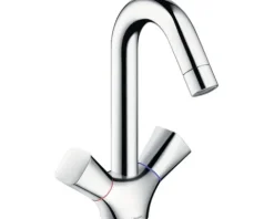 Waschtischmischer hansgrohe Logis 71222000 chrom inkl. Ablaufgarnitur
