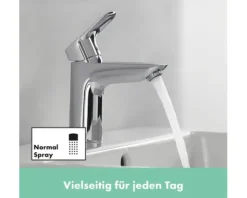 Waschtischmischer hansgrohe Logis 71107000 chrom inkl. Ablaufgarnitur