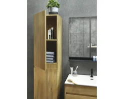 Waschtisch mit Unterschrank Differnz Sofi BxHxT 80 x 72 cm x 46 cm Frontfarbe eiche