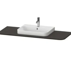 Waschtischplatte DURAVIT 1300 x 550 mm Holz Mit Ausschnitt