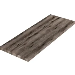 Waschtischplatte 120 cm für das Badezimmer in Holzoptik Eiche dunkel