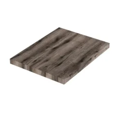 Waschtischplatte 60 cm in Holzoptik Eiche dunkel