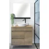 Waschtischplatte Differnz 81 x 46 cm Holz Ohne Ausschnitt