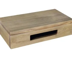 Waschtischplatte Differnz 400 x 250 mm Eiche Holz Ohne Ausschnitt